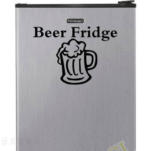 Beer Fridge Vinyl Decal Sticker for Mini Refrigerator Decoration