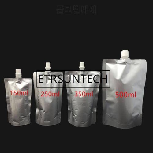 500pcs Doypack 150ml 250ml 350ml 500ml Aluminum Foil Stand Up Spout Liquid Bag Pack Beverage,Squeeze,Drink Spout Pouch