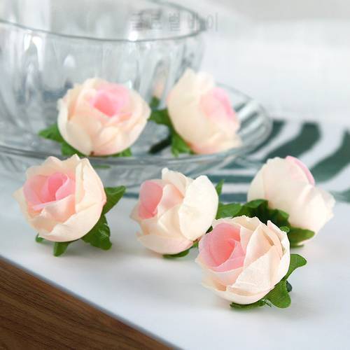 Colorful Artifical Flower Fake Rose Head Flower For DIY Bridal Shower Wedding Party Hotel Home Garden Decoration Gift Supply