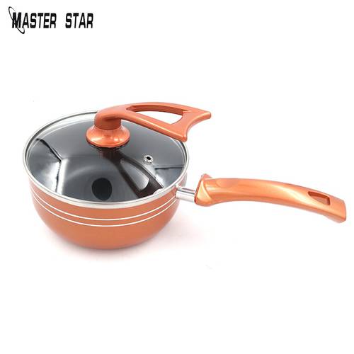 Master Star Copper 1L Milk Pot For Body Food Cooking Saucepan Healthy Fast Heat Soup Pan