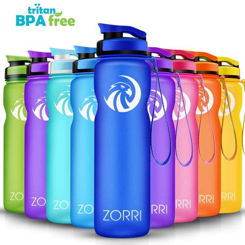 ZORRI Portable Sport Water Bottle BPA Free Plastic Outdoor Travel Carrying for Water Cup Student gourde botellas para agua
