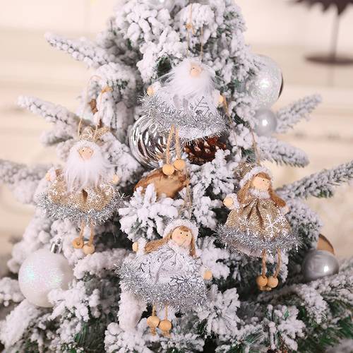 Christmas Tree Decorations Angel Dolls Navidad Ornaments Kerst Natal Decor Christmas Decoration for Home New Year 2020 Kids Gift