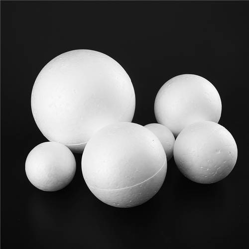 10CM 12CM 15CM Modelling Polystyrene Styrofoam Foam Balls White Craft Balls for DIY New Year Gifts Christmas Party Decoration