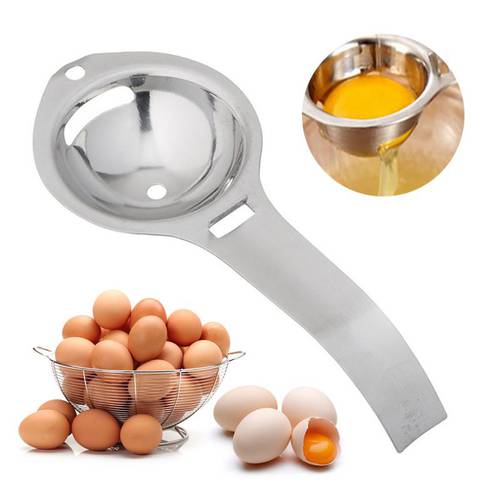 Stainless Steel Egg Separator White Yolk Sifting Egg Dividers Home Kitchen Chef Dining Cooking Gadget Egg Tools