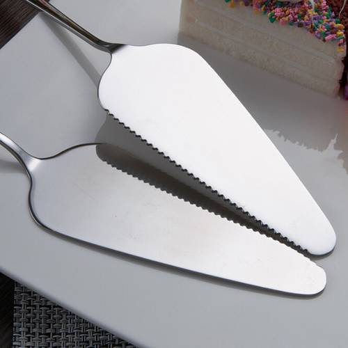 3Type Stainless Steel Serrated Edge Cake Server Blade Cutter Shovel Kitchen Baking Pastry Spatulas Pie Pizza Server Cake Cutter