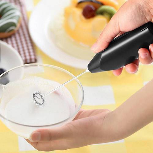 Mini Electric Coffee Handheld Eggbeater Bubble Drink Stir Bar Mini Handle Stirrer Practical Kitchen Cooking Tool