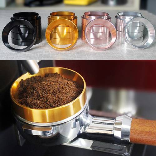 51mm/53mm/54mm/58mm Aluminum Intelligent Coffee Dosing Ring Brewing Bowl Coffee Soon Powder Espresso Barista Portafilter