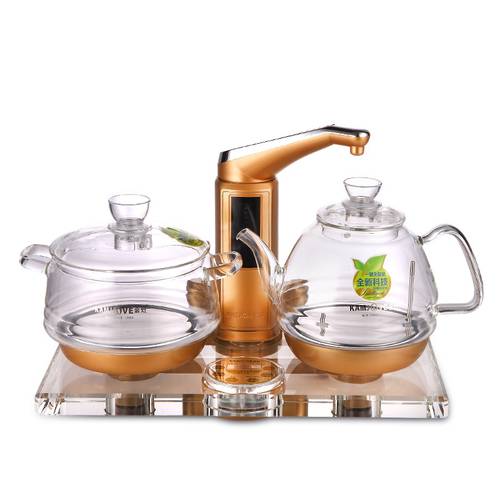 KAMJOVE thickening glass electric kettle boil tea health Intelligence Colorful crystal glass electric tea stove