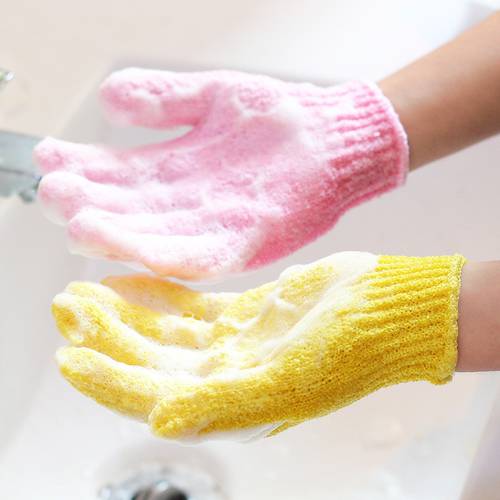 For Bath Peeling Exfoliating Mitt Glove For Shower Scrub Gloves Resistance Body Massage Sponge Wash Skin Moisturizing Foam