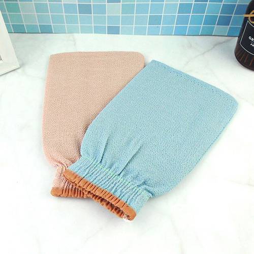 1Pcs For Shower Scrub Bath Gloves Random Color Exfoliating Bathroom Supplies Korean Style Viscose Fiber/Polyester Cotton