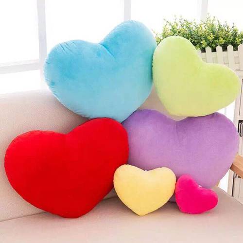 Fashion Design 20/30/40cm Heart Shape Decorative Throw Pillow PP Cotton Soft Creative Doll Lover Gift