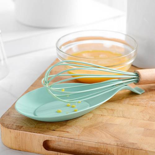 1 PCS Food Grade Silicone Mat Spoon Rest Utensil Spatula Holder Heat Resistant Kitchen Silicone Pot Holder, Kitchen Gadgets