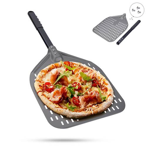 Hard Anodized Aluminum Pizza Peel With Removable Handle Customized Pizza Shovel Pastry Baking Paddle Pan