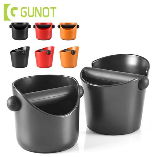 GURET Coffee Knock Box Shock-absorbent Espresso Waste Bin With Handle Coffee Grounds Container Coffee Grind Knock Box Residue