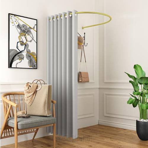 Clothing store fitting room curtain changing room changing room U-ring frame pole