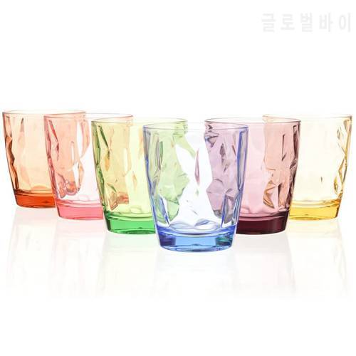 Acrylic Tumbler Acrylic Drinking Glasses Colored Plastic Tumblers Cups Glassware for Kids Unbreakable Restaurant Beverage Juice