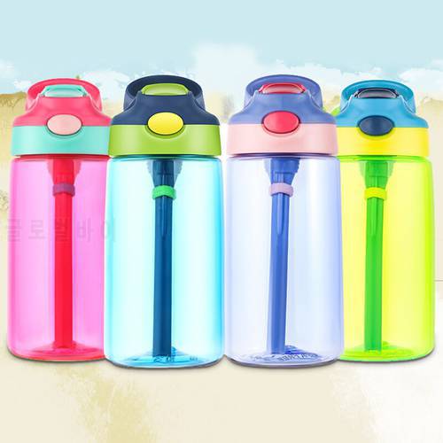 500ml BPA Free Outdoor Kids Sport Bottle With straw Hiking Climbing Healthy Life Bottle for Water My Children Water Juice Bottl