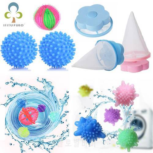 Reusable Hair Removal Catcher Filter Mesh Pouch Cleaning Balls Bag Dirty Fiber Collector Washing Machine Laundry Balls Discs ZXH