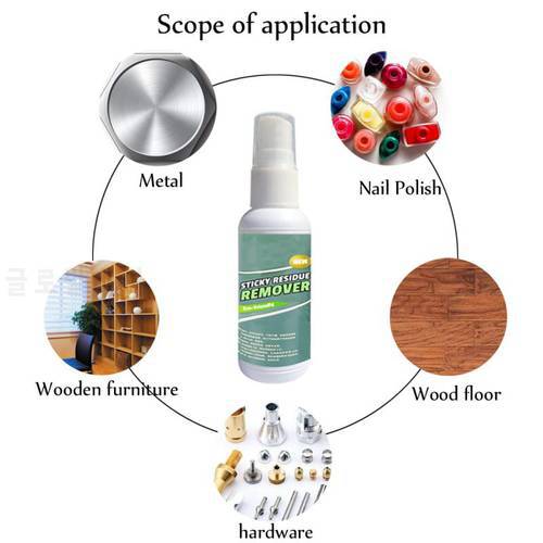 30ml Sticky Residue Remover Spray Multifunctional Quick Easy Sticker Remover Cleaner Car Glass Label Cleaner Adhesive Glue Spray