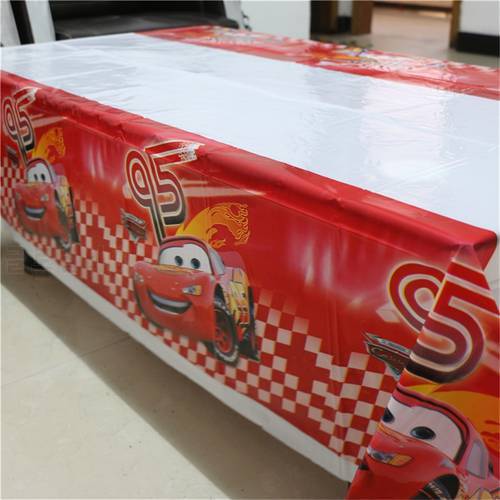 1pcs 1.08x1.8M Cartoon Cars Theme Party Birthday Disposable Table Cloth Table Cover Map Party Supplies Decoration
