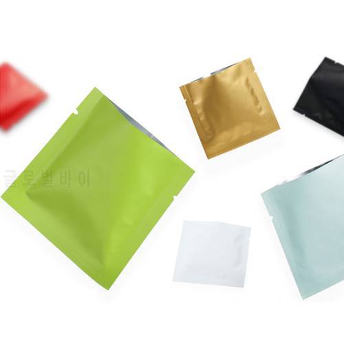 Color Aluminum Foil Tea Packaging Bag Heat-sealed Food Bags Separate Storage Bag 100pcs/lot
