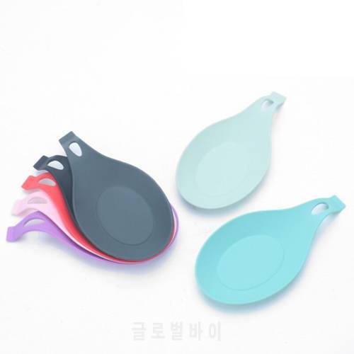 Kitchen Cooking Tools Silicone Spoon Fork Mat Shelf Spoon Rests Pot Clips Holder Organizer