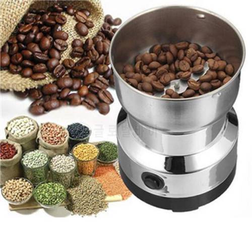 Coffee Grinder Electric Mini Coffee Bean Nut Grinder Coffee Beans Multifunctional Home Coffe Machine Kitchen Tool EU Plug