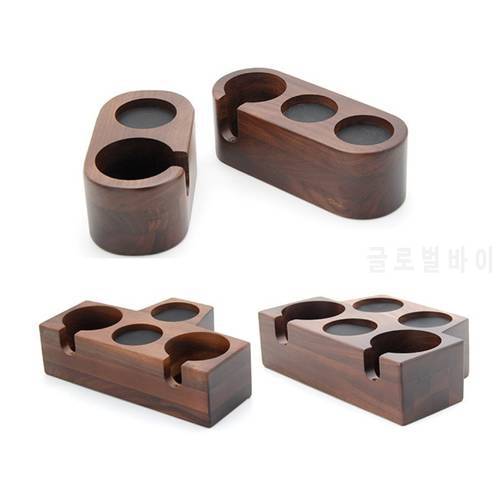 Espresso Coffee Tamper Base Solid Wood Support Seat Tamper Mat Holder Coffee Maker Support Rack Anti-slip Coffeware Bar Acces