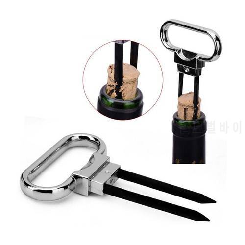 High Quality Portable Wine Bottle Opener Two-prong Cork Puller Ah-so Wine Opener Professional Old Red Wine Opener