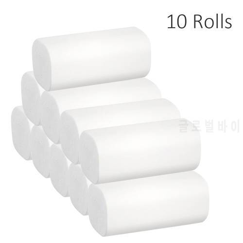 10 Rolls Paper Hand Towels Toilet Paper Toilet Roll Tissue Napkin Disposable Face Towel Roll Paper Tissue Toilet Paper for Home