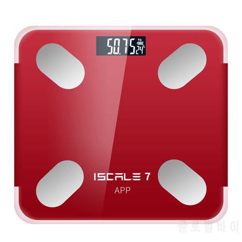 Precision Measuring Analytical Body Fat Rechargeable Calorie Balances Bluetooth Smart Bathroom Scale