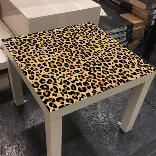 Leopard Print Table Surface Decal Modern Geometry Marble Printing Furniture Renovation Wall Sticker For Kitchen Cafe Bar Bedroom