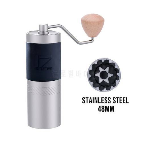 1ZPRESSO JX Manual Coffee Grinder Espresso Grinder 48mm Hexag Stainless Steel Conical Burr Portable Hand Mill Quick-Disassembly