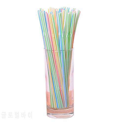 1000Pcs Disposable Flexible Straws Plastic Drinking Supplies