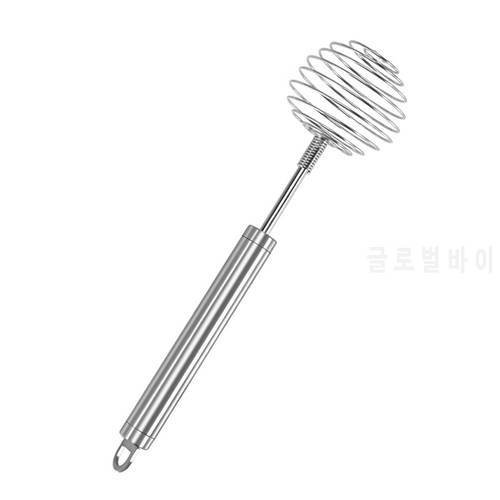 Stainless Steel Ball Spring Whisk Hand-held Butter Egg Mixer Avocado Potato Masher Manual Egg Beater Mixers Kitchen Baking Tools