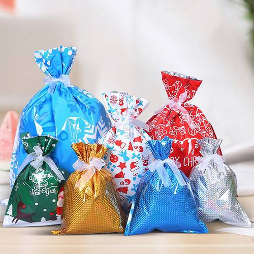Santa Claus Christmas Gift Bags Snowman Candy Decoration Gift Wrapping Storage Bag Kids Merry Christmas Gifts Sacks