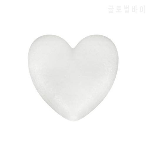 1Pc New Heart Shaped Foam White Heart Shaped Foam For DIY Craft Handmade Flower Bubble Love Wedding Party Decor