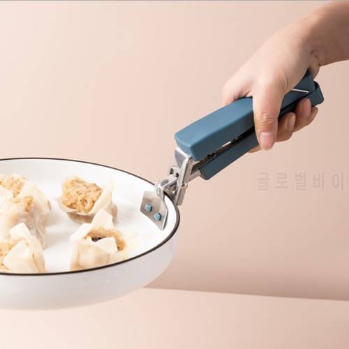Bowl Spoon Utensil Holder Dish Clamp Pot Pan Gripper Clip Hot Dish Plate Bowl Clip Tongs Silicone Handle Kitchen Tool Organizer