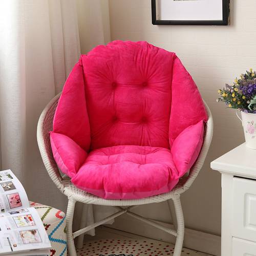 Solid color breathable fully surrounded warm soft and comfortable student seat cushion all-in-one office chair cushion back