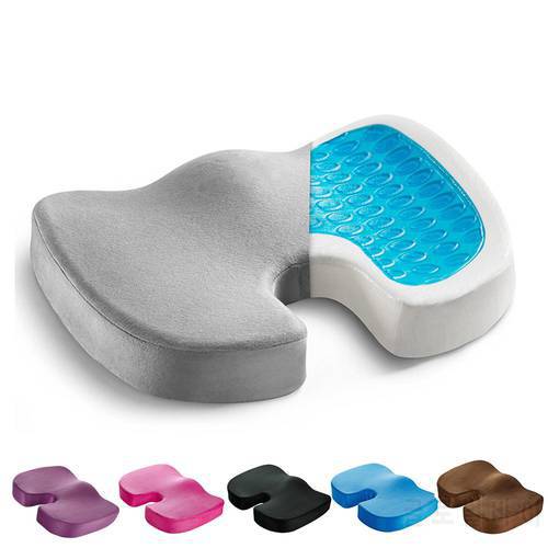 50Travel Breathable Seat Cushion Coccyx Orthopedic Memory Foam Seat Massage Chair Cushion Pad Car Gel Sponge U-Shape Seat
