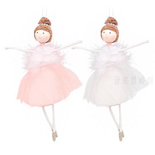 Christmas 2022 Ornaments Net Yarn Plush Ballerina Girl Modeling Doll Pendant Christmas Tree Pendant New Year Gift For Girl 2023