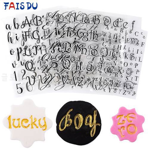 Stamps for Cookies Alphabet Letters Cake Sweet Letters Stamp Decorating Tools Fondant Embossing DIY Cutter Pastry Accessories