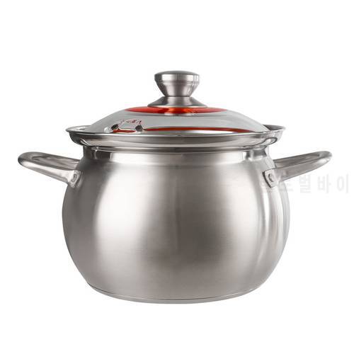 Soup big cooking pot 304 stainless steel Thickened soup pot New design General use of gas in induction cooker for porridge pot