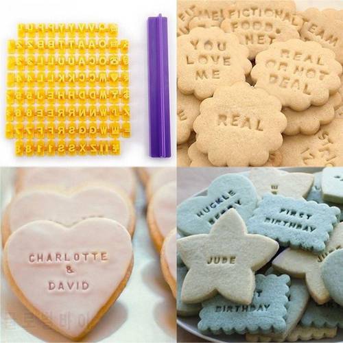 Emporte Piece Biscuit Cutter Number Alphabet Fondant Cookie Mould Cake Cutters Diy Baking Molds Tools Silicone Molds For Pastry