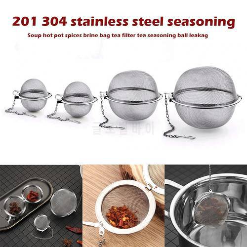 Tea Strainer Stainless Steel Infuser For Tea Brewing Sphere Locking Spice Tea Ball Mesh Tea Sieve Strainers Kitchen Accessories