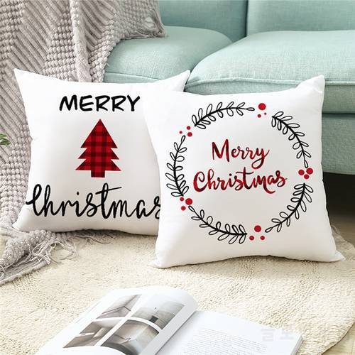 Pillow Cover Claus Cartoon Elk Christmas Pillowcase 2022 Christmas Home Decor Merry Christmas Ornament Navidad Xmas Gifts