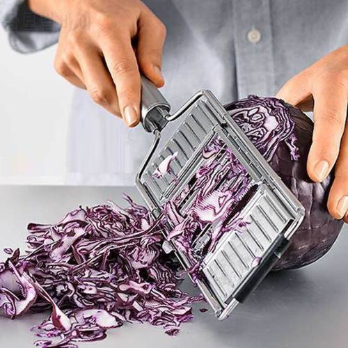 Kitchen Tool Multi Vegetable Slicer Stainless Steel Shredder Cutter Grater Slicer Adjustable Onion Cabbage Replaceable Blade