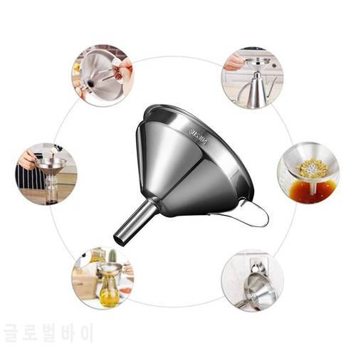 Hot New Mini Stainless Steel Small Mouth Funnels Bar Wine Flask Funnel for Filling Hip Flask Narrow Mouth Bottles Kitchen Tools