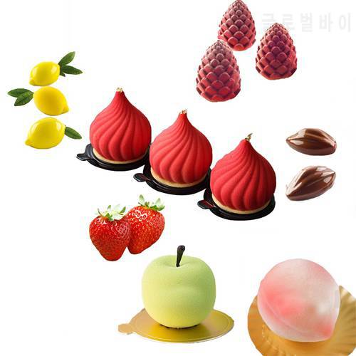 Meibum 28 Types Fruit Mousse Baking Mould Non-Stick Silicone Cake Mold Party Pastry Pan Kitchen Bakeware Dessert Decorating Tool