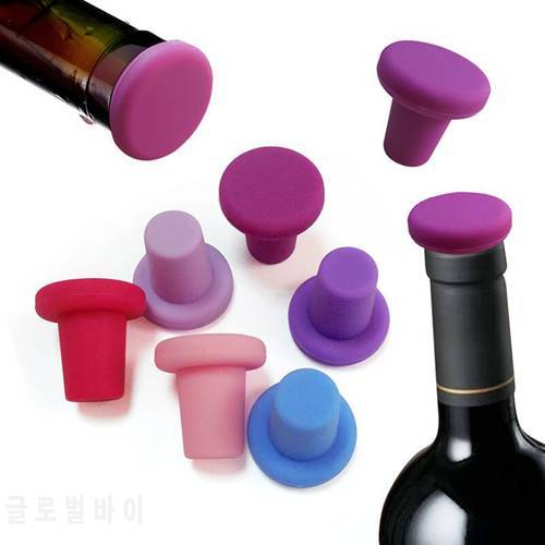 New Bar Counter Accessories Leak Free Wine Bottle Cap Freshness Sealant Beer Beverage Champagne Silicone Wine Stopper